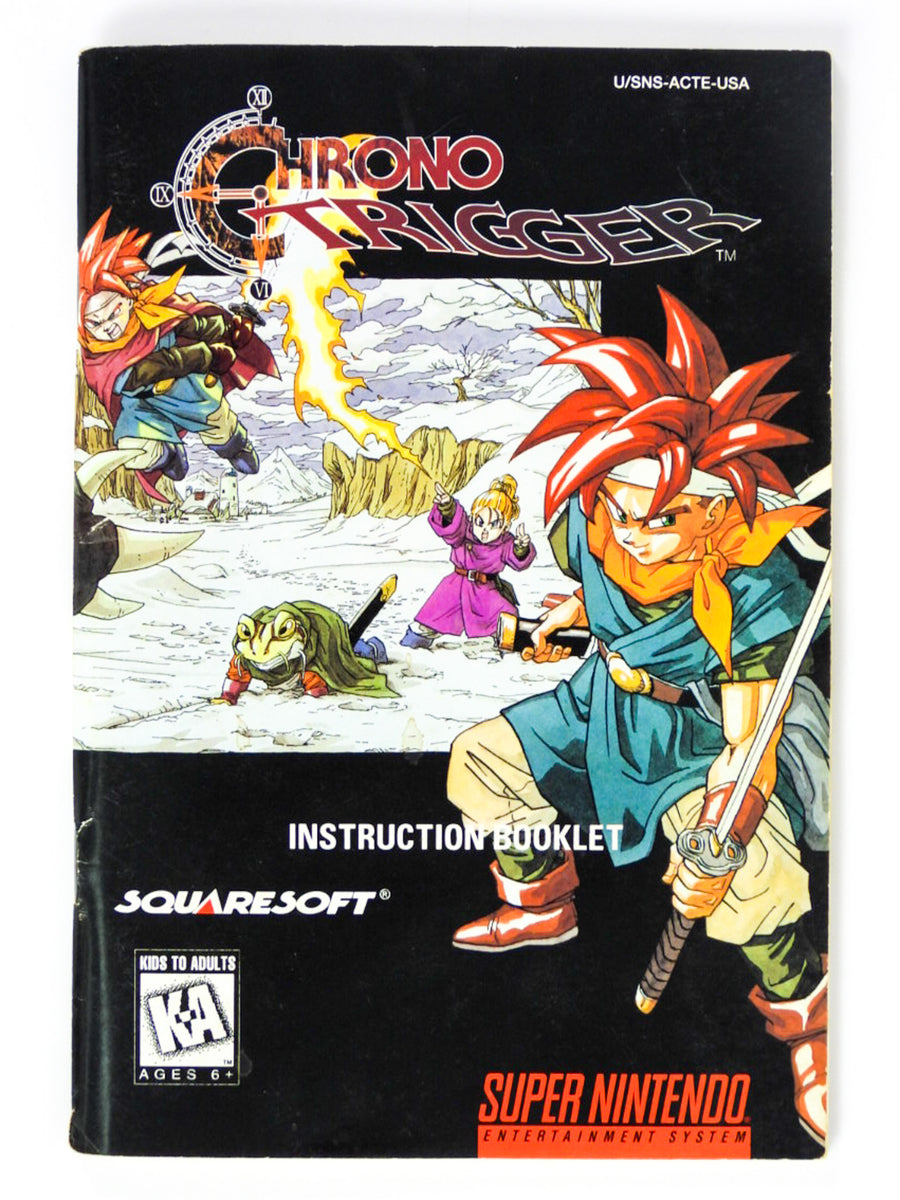 SNES Chrono Trigger store manual (RARE)