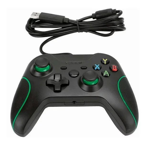 Black Wired Xbox One Controller [Teknogame] (Xbox 360) RetroMTL