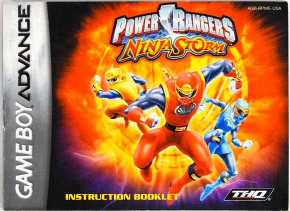 Power Rangers Ninja Storm [Manual] (Game Boy Advance / GBA)