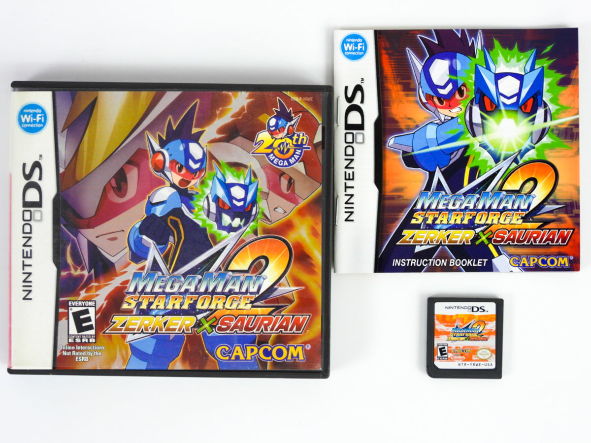 Mega Man Star Force 2 Zerker X factory Saurian for Nintendo DS