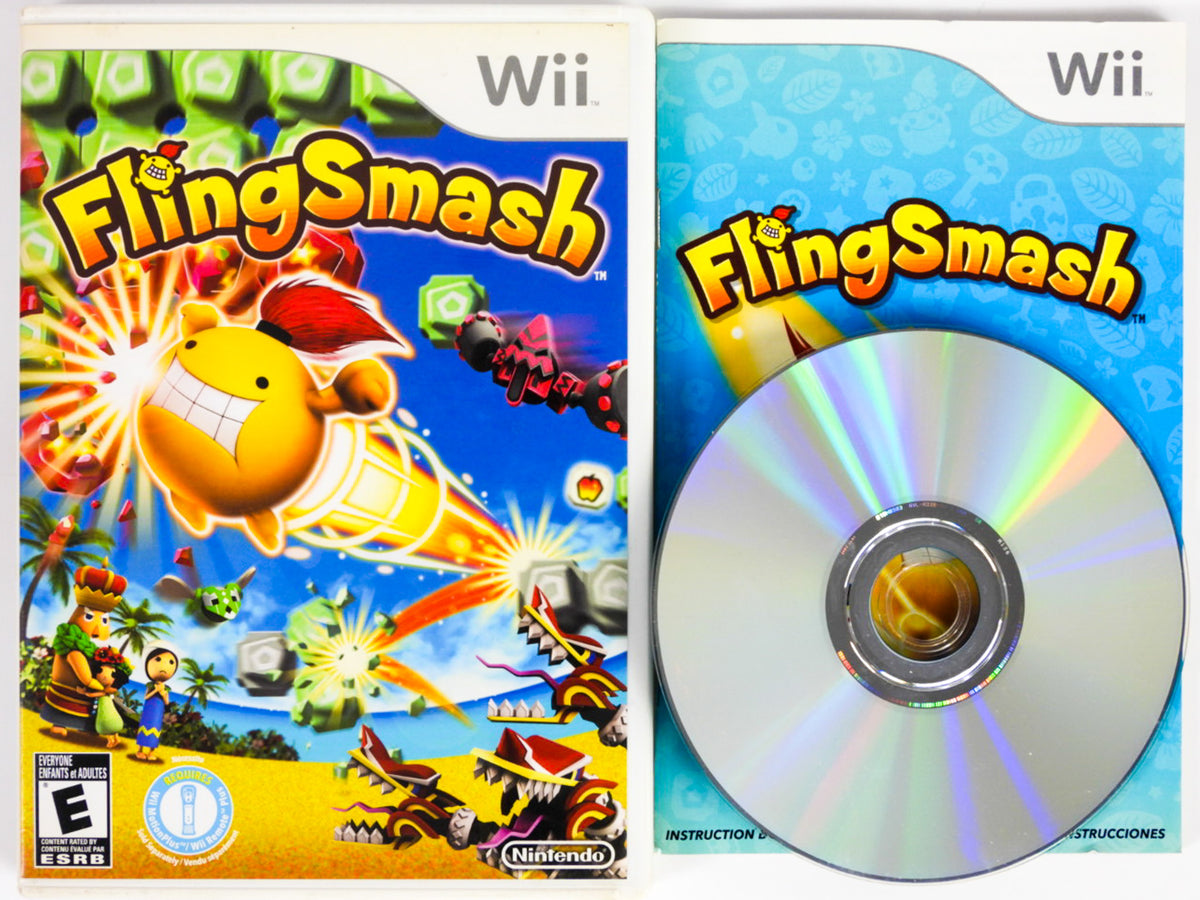 Pack Wii FlingSmash Avec Wiimote Plus - Jeu Complet Avec Notice - Bon état