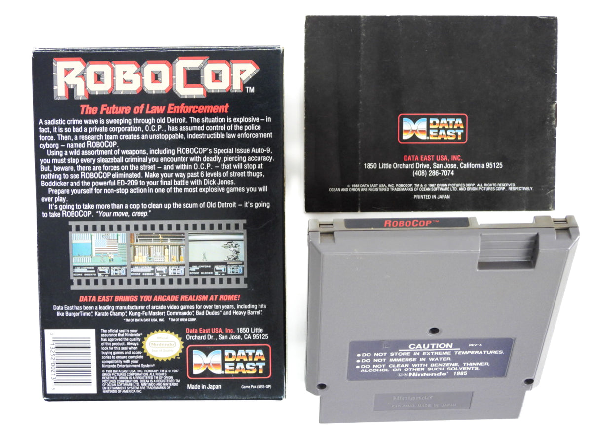 Robocop Arcade Game Nes Robocop Robocop Nintendo NES Complete In