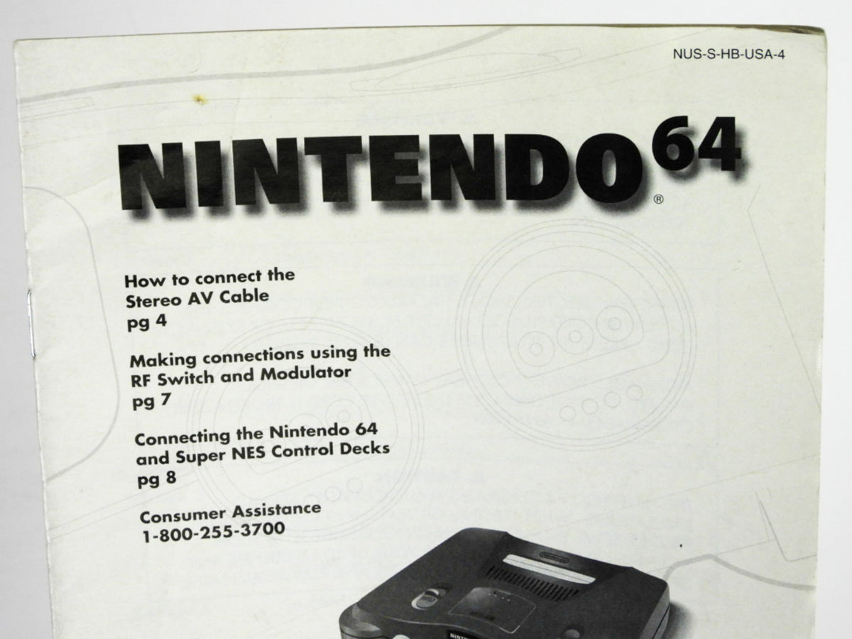 Nintendo 64 Manuals deals