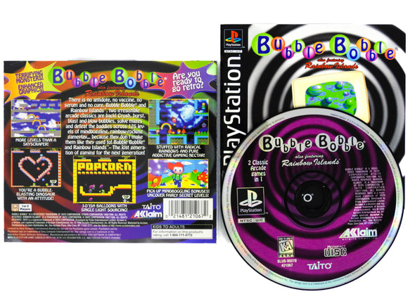 Bubble Bobble Featuring Rainbow Islands (Playstation / PS1)