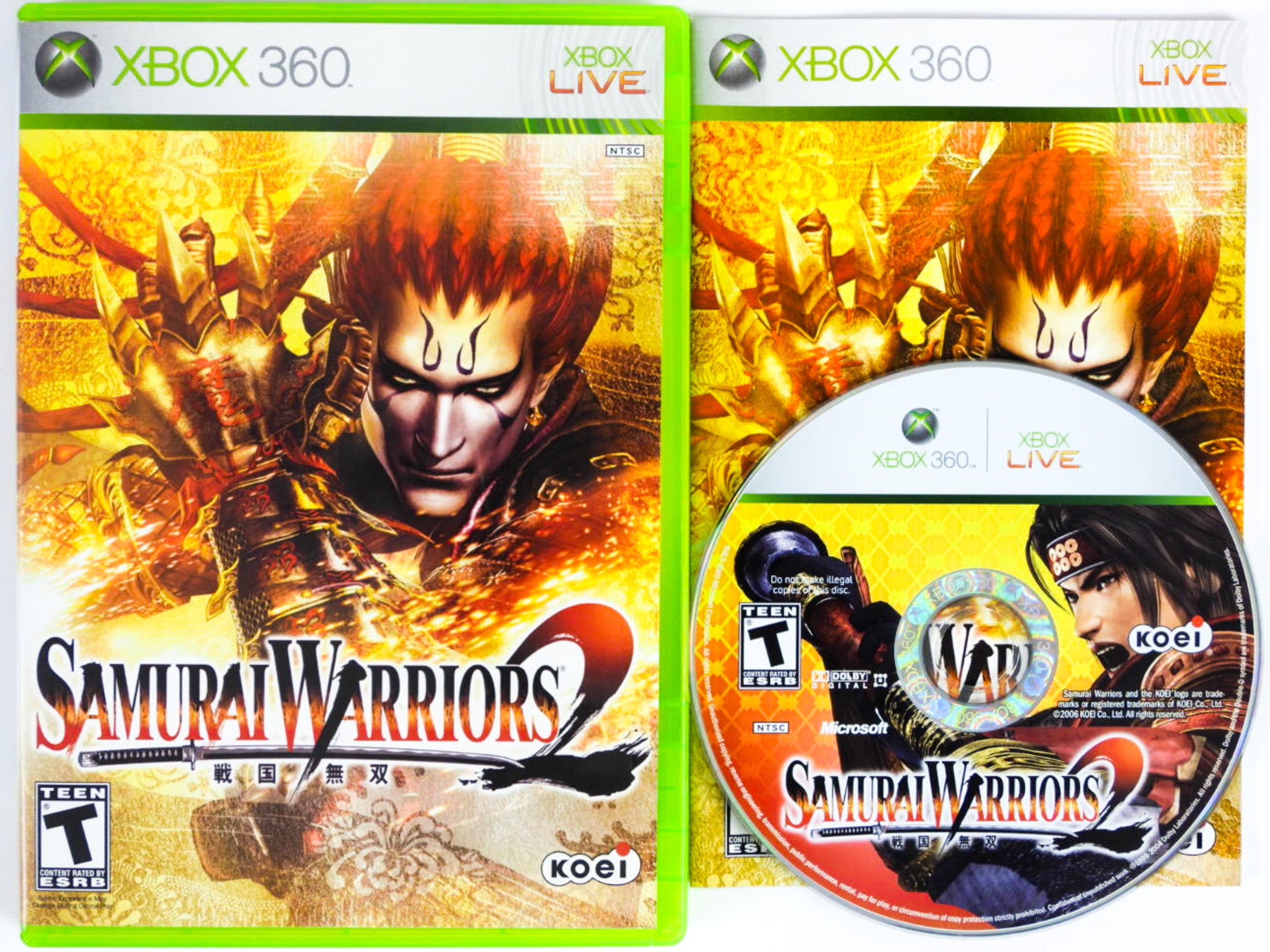 Jeu Xbox 360 Samurai Warriors 2 - Version PAL FR Complète (boîte, Notice) - Bon état