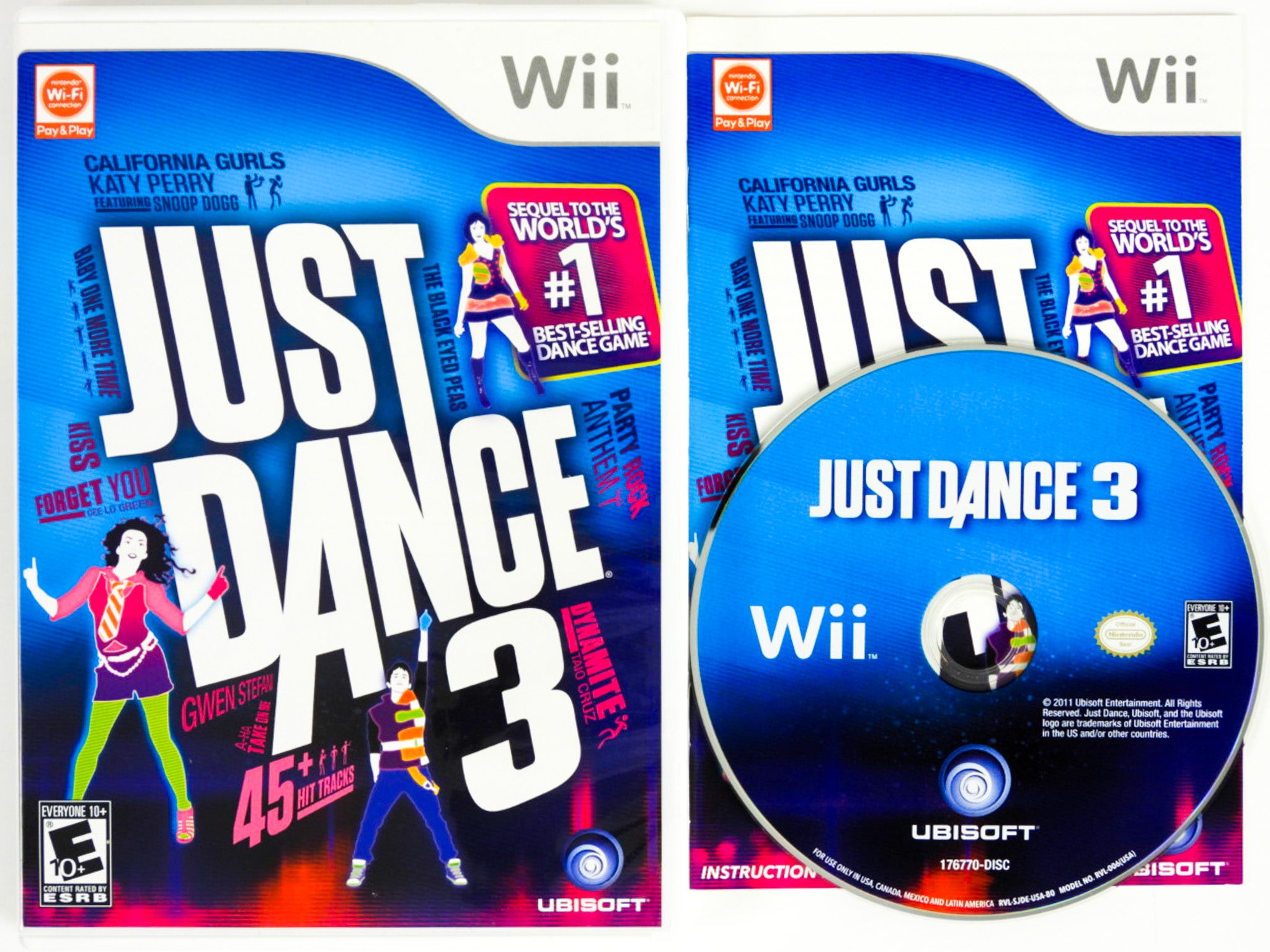 Nintendo Wii Just Dance Games Just Dance 1,2,3,4,2014, 2015, 2016