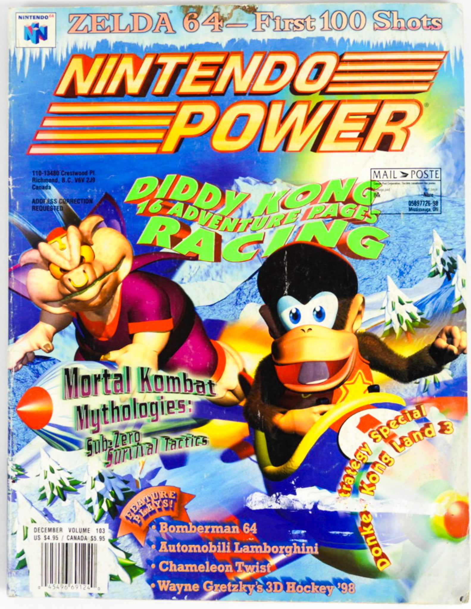 Diddy Kong's Racing [Volume 103] [Nintendo Power] (Magazines