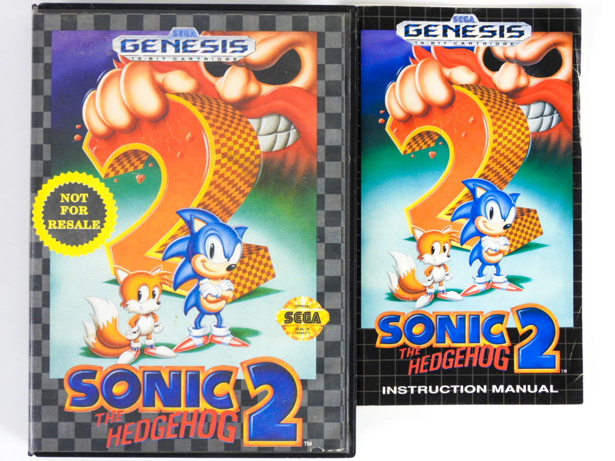 Sonic The Hedgehog 2 [Not For Resale] (Sega Genesis) Retro