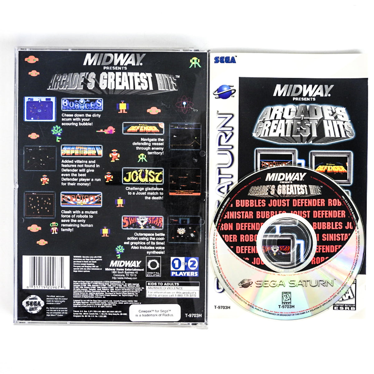 Arcade’s Greatest Hits - The Atari Collection – PS1 PAL Complète, CIB, 1998