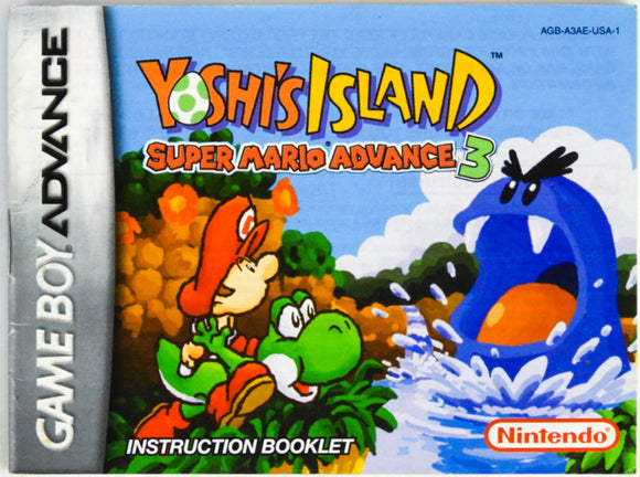Super Mario Advance 3 Yoshi's Island [Manual] (Game Boy Advance / GBA)