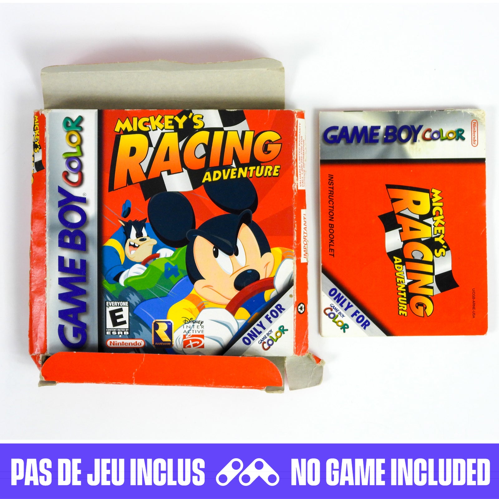 Jeu Vidéo MICKEY'S RACING ADVENTURE Pour Game Boy Color - Bon état - Cartouche Seulement - Origine Japon