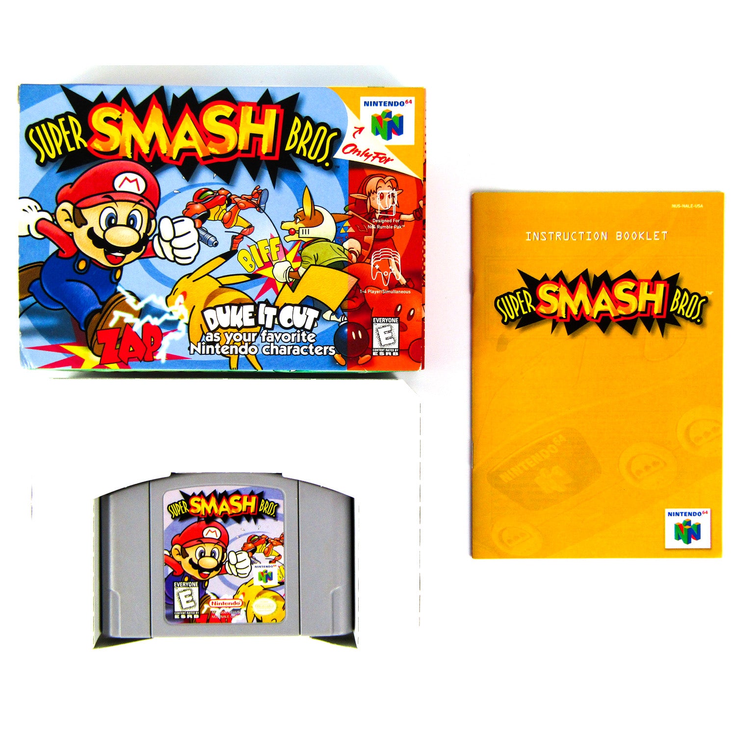 N64 Cartridge Super Smash Bros 64 Original Price Super Smash