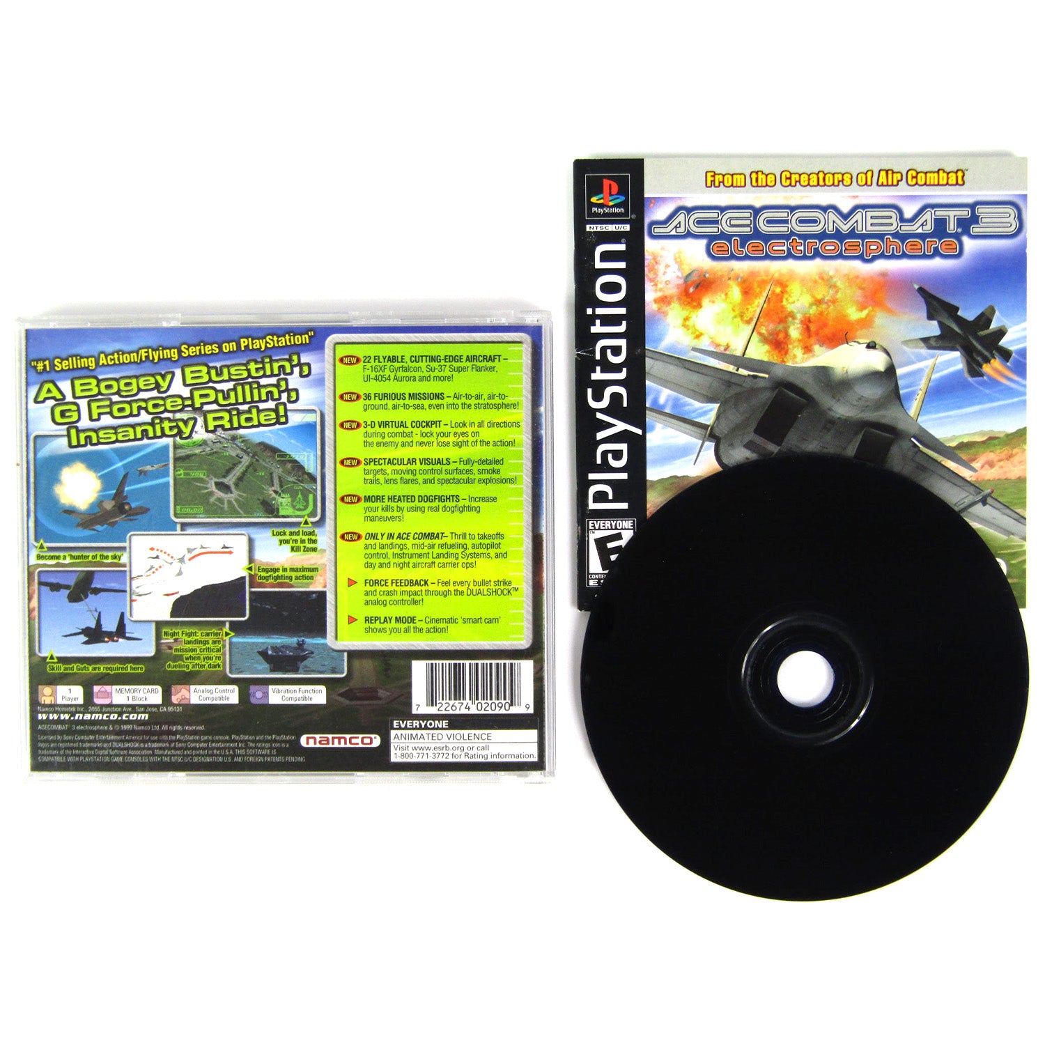 ACE COMBAT 3 Electrosphere PlayStation PS1 Neuf Sous Blister version française EUR 80,00 - FR
