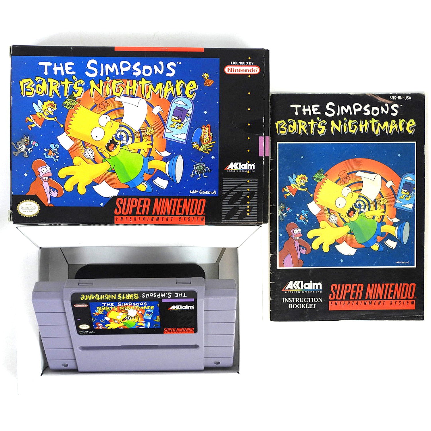 The Simpsons: Bart's Nightmare (Super Nintendo SNES) – Retro MTL