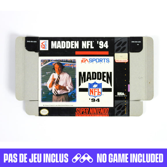 Madden NFL '94 [Box] (Super Nintendo / SNES)