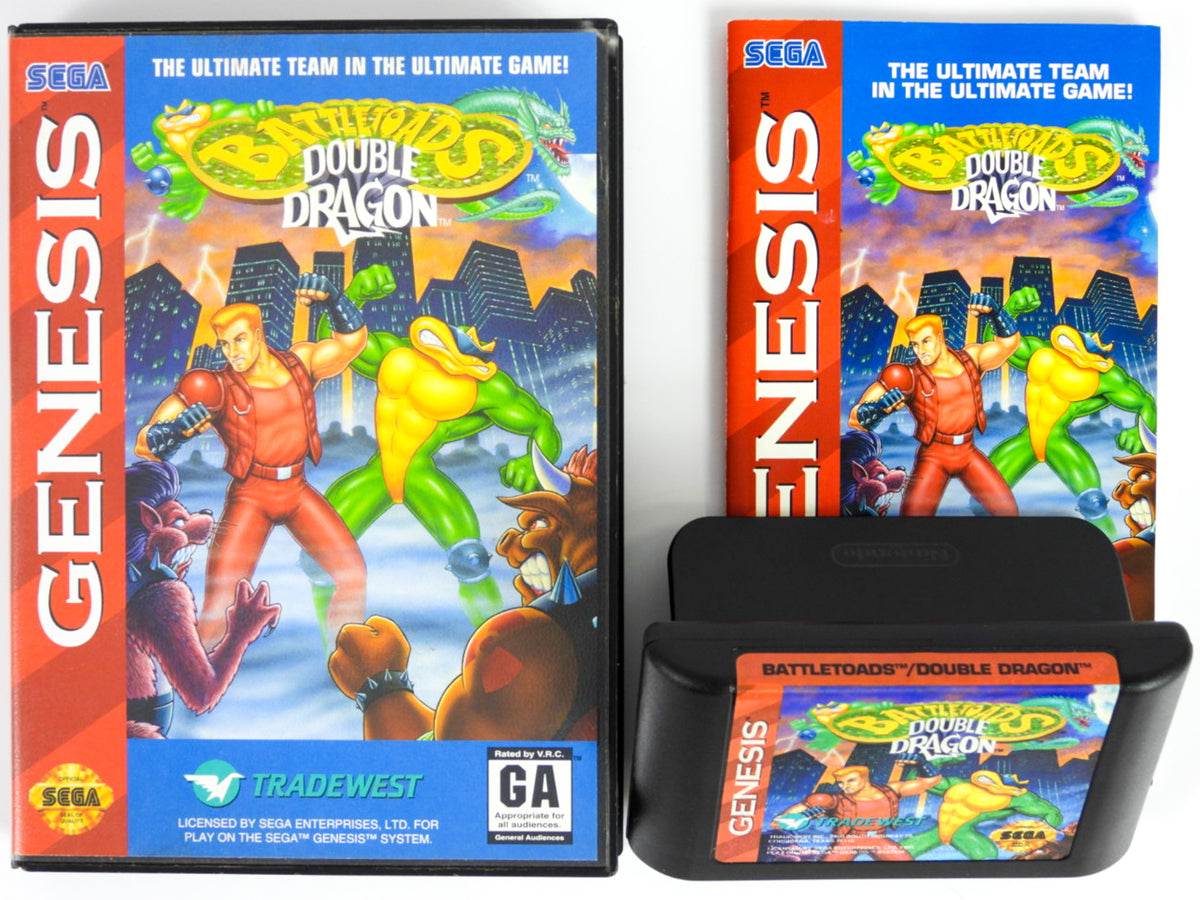 Store Battletoads and Double Dragon Ultimate Team Sega Genesis (CIB COMPLETE LIKE NEW)