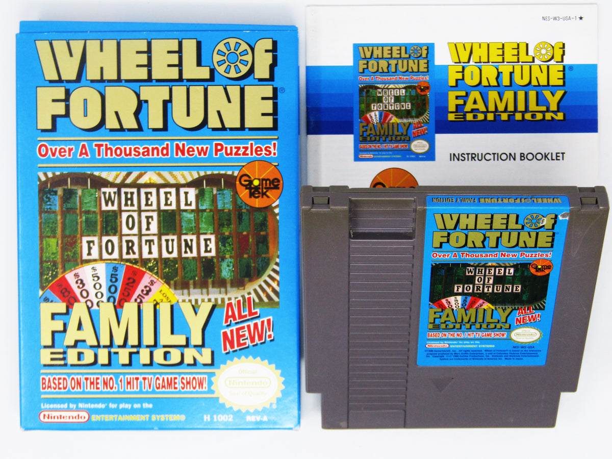 Wheel Of Fortune Family Edition (Nintendo / NES) – Retro MTL
