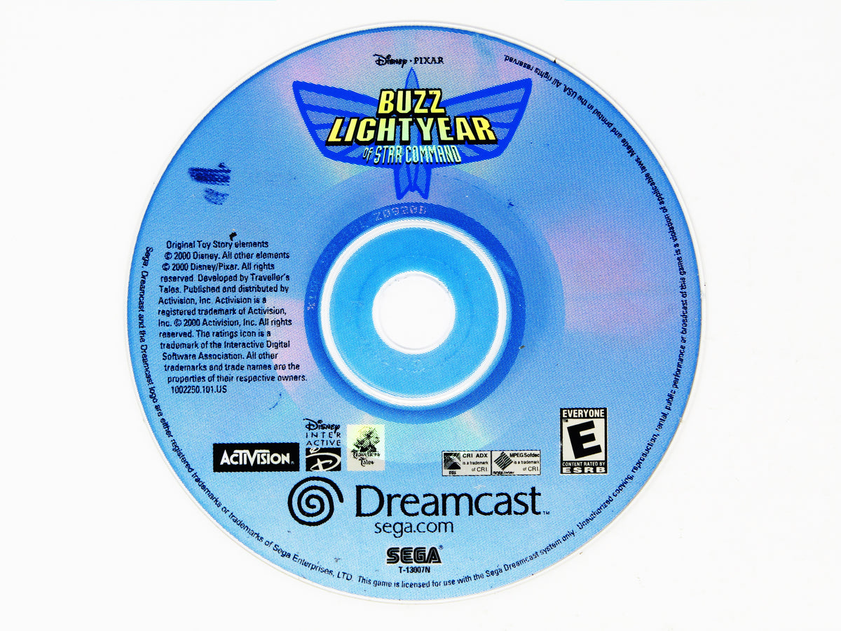 Buzz Lightyear Of hot Star Command for Sega Dreamcast