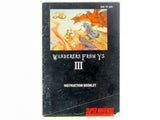 Ys III 3 Wanderers From Ys [Manual] (Super Nintendo / SNES)