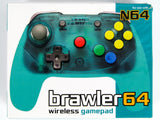 Blue Brawler 64 Wireless Gamepad Next Gen N64 Controller [Retro Fighters] (Nintendo 64 / N64)
