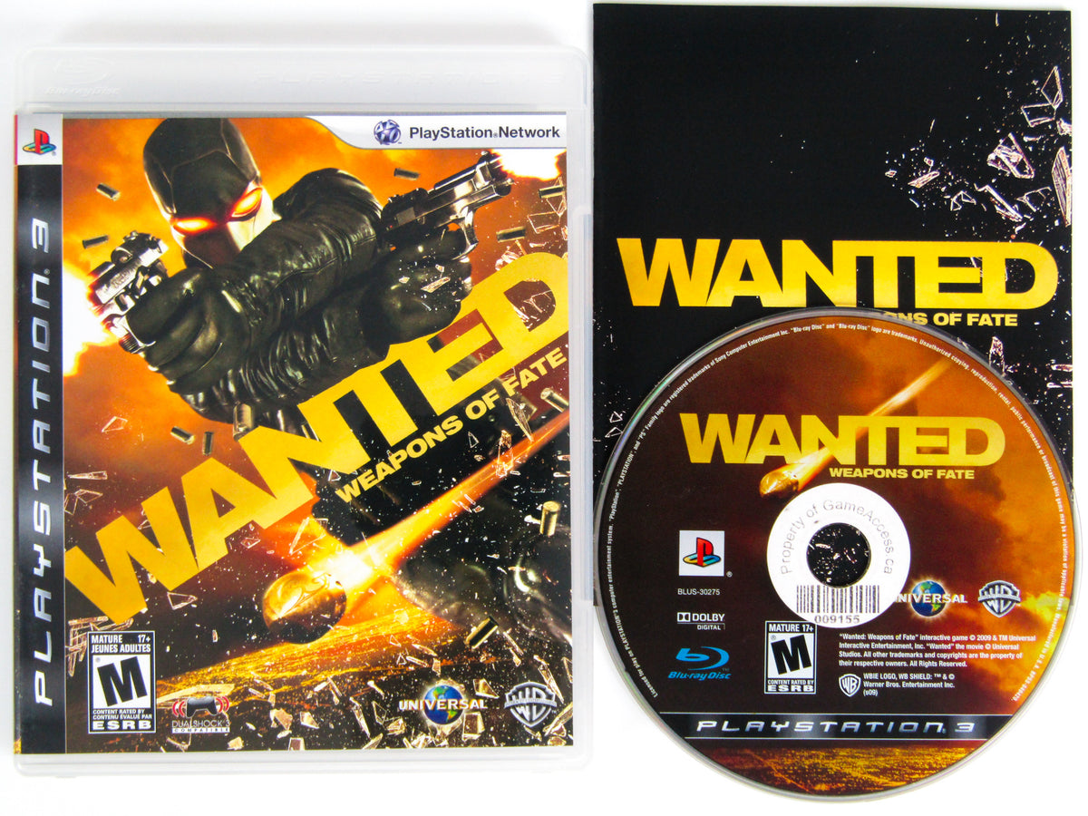 Wanted: Weapons Of Fate (Playstation 3 / PS3) – RetroMTL