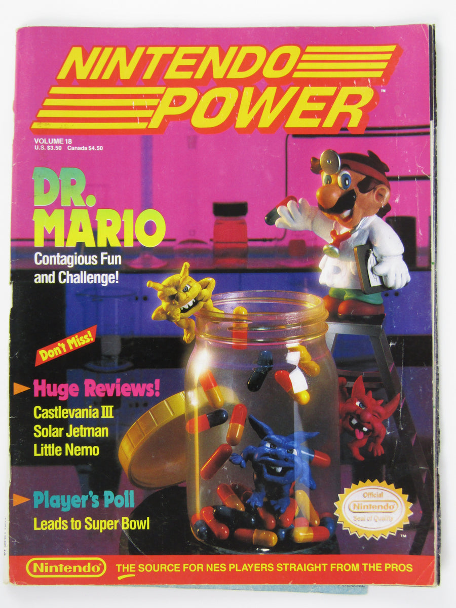 Dr Mario Volume 18 Nintendo Power Magazines Retromtl 