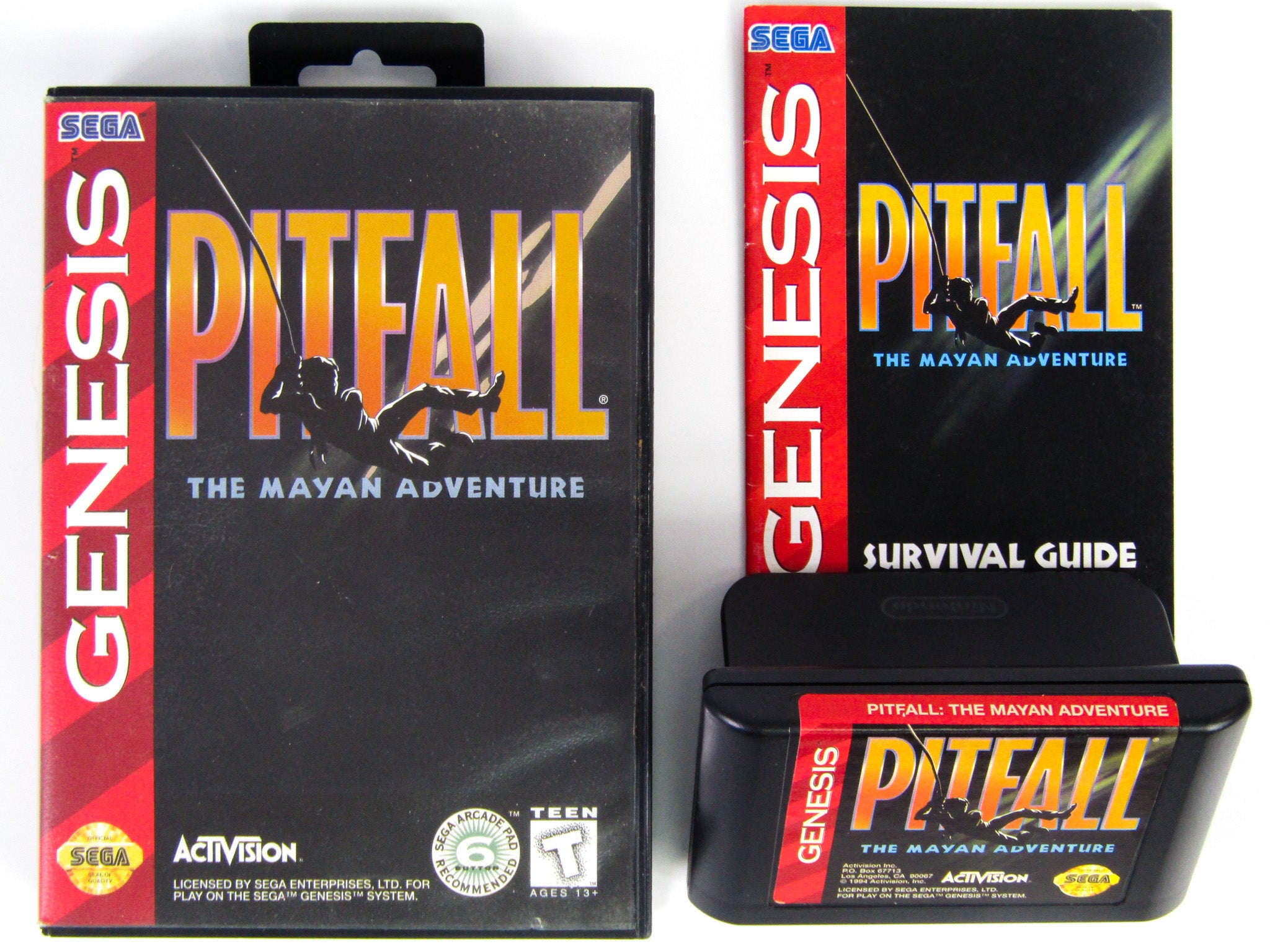 Pitfall the mayan adventure Megadrive sega complet ( mega Pitfall the mayan adventure Megadrive sega complet ( mega