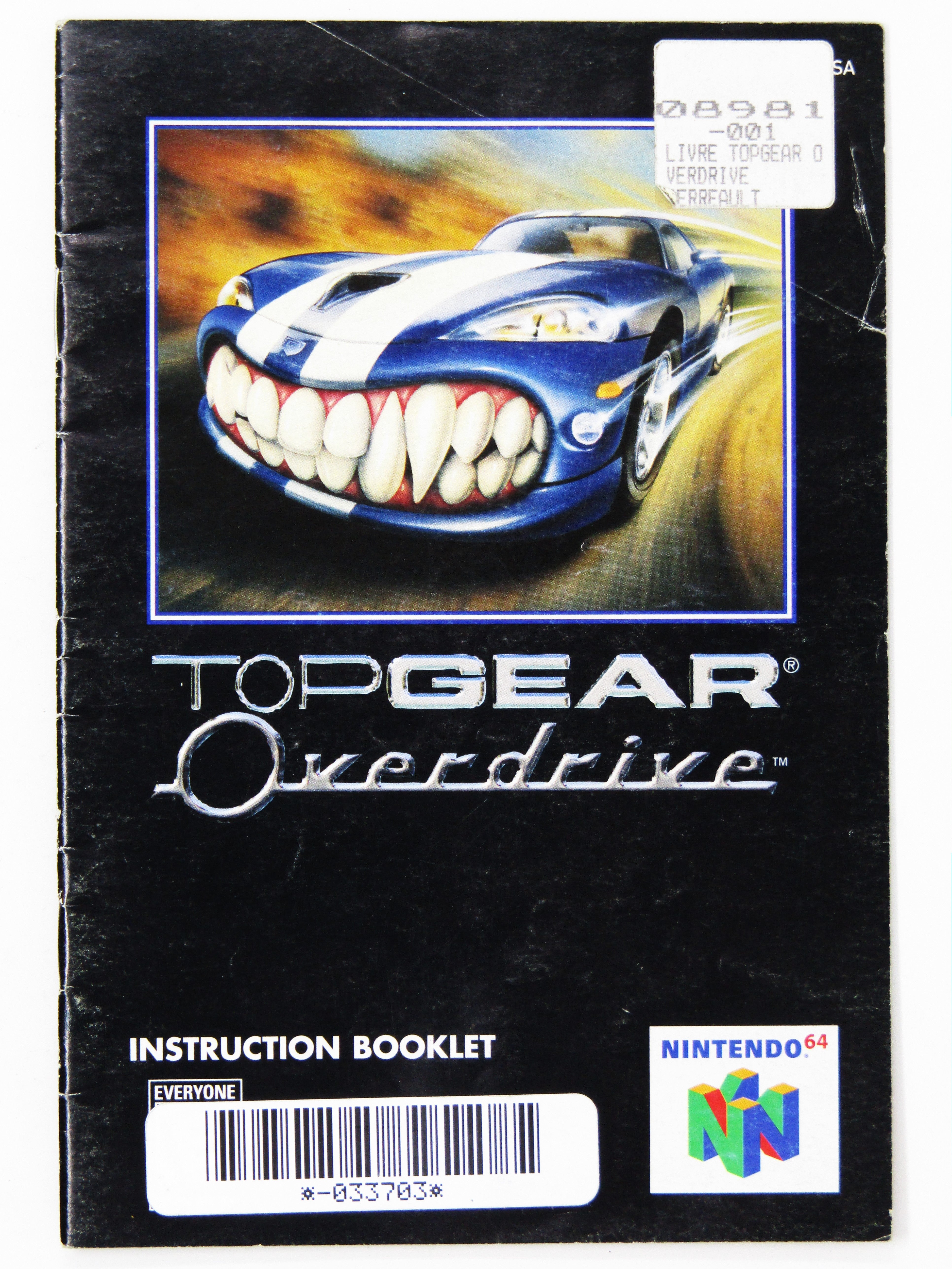 top gear overdrive nintendo 64 Top Gear Overdrive (Nintendo 64 / N64) – Retro MTL