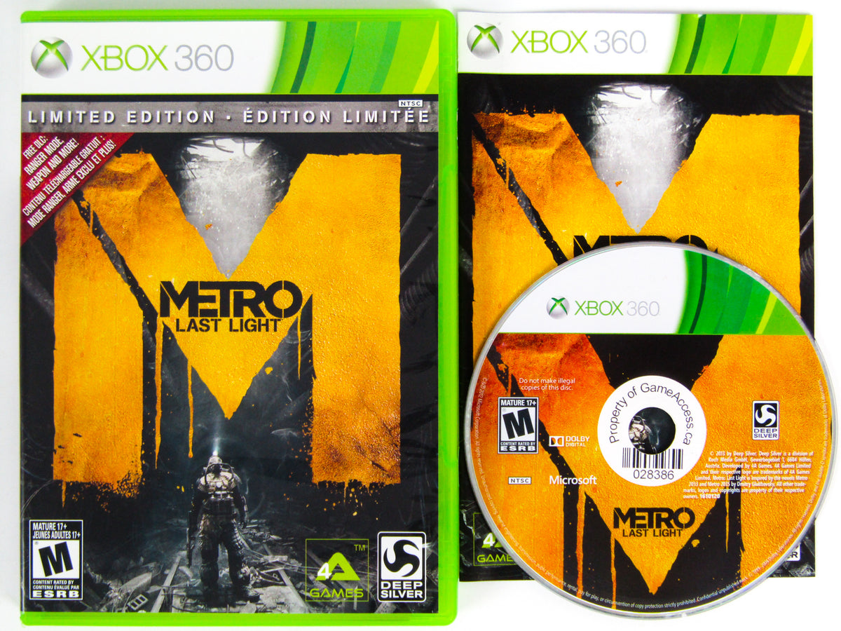 Metro: Last Light [Limited Edition] (Xbox 360) – RetroMTL
