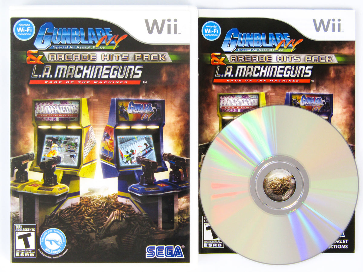 Gunblade NY & LA Machineguns Arcade Hits Pack (Nintendo Wii) RetroMTL