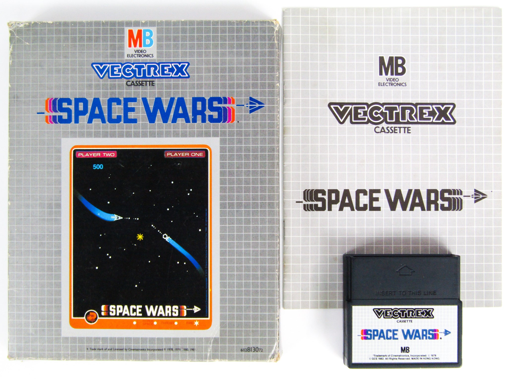 Vectrex space Wars Empty Cartrdge Box ONLY ( Caja / Boîte / Der Vectrex space Wars Empty Cartrdge Box ONLY ( Caja / Boîte / Der