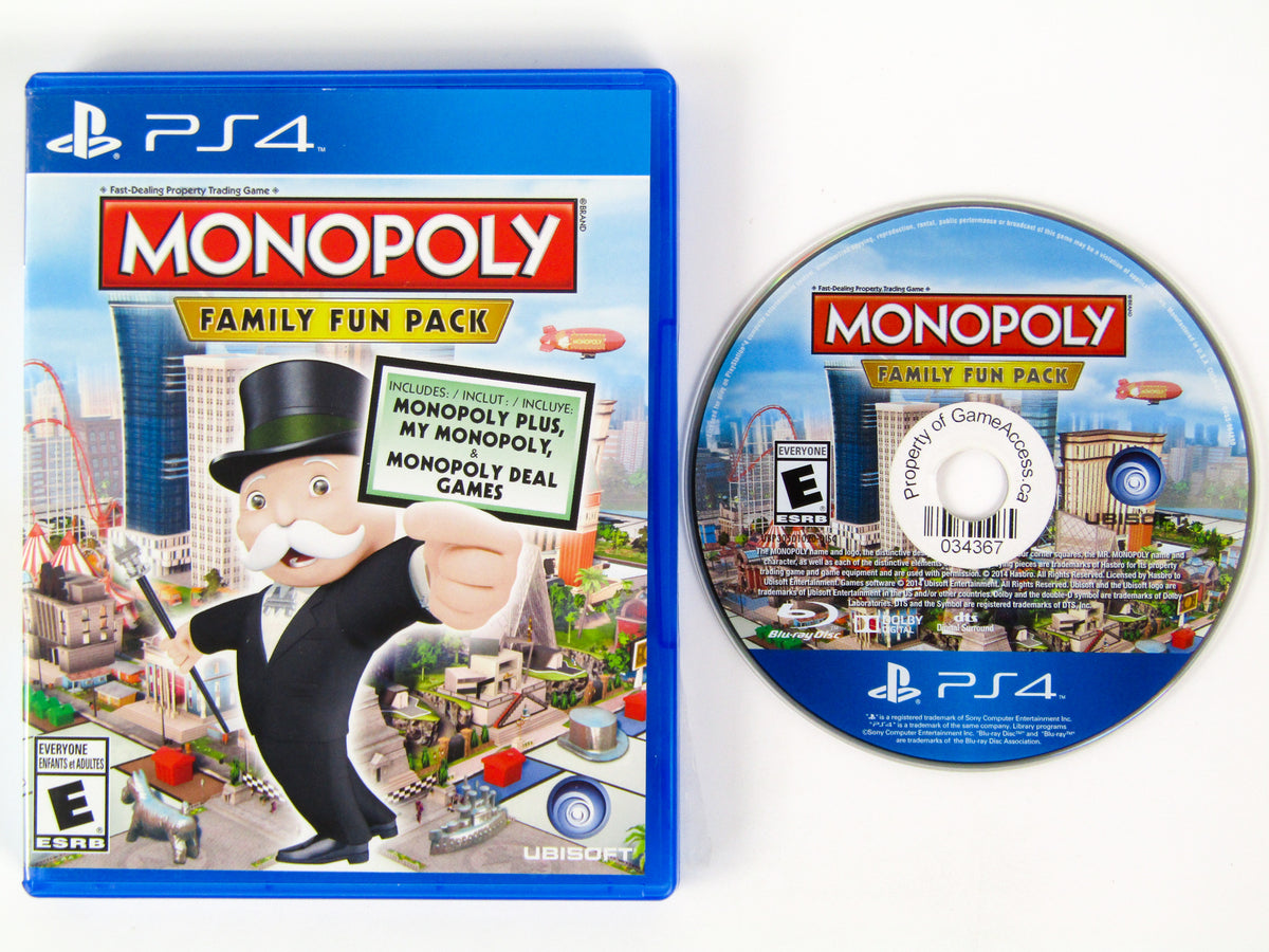 Gamers Monopoly Family Fun Pack Ps4 Ps4 Games Monopoly Family Fun