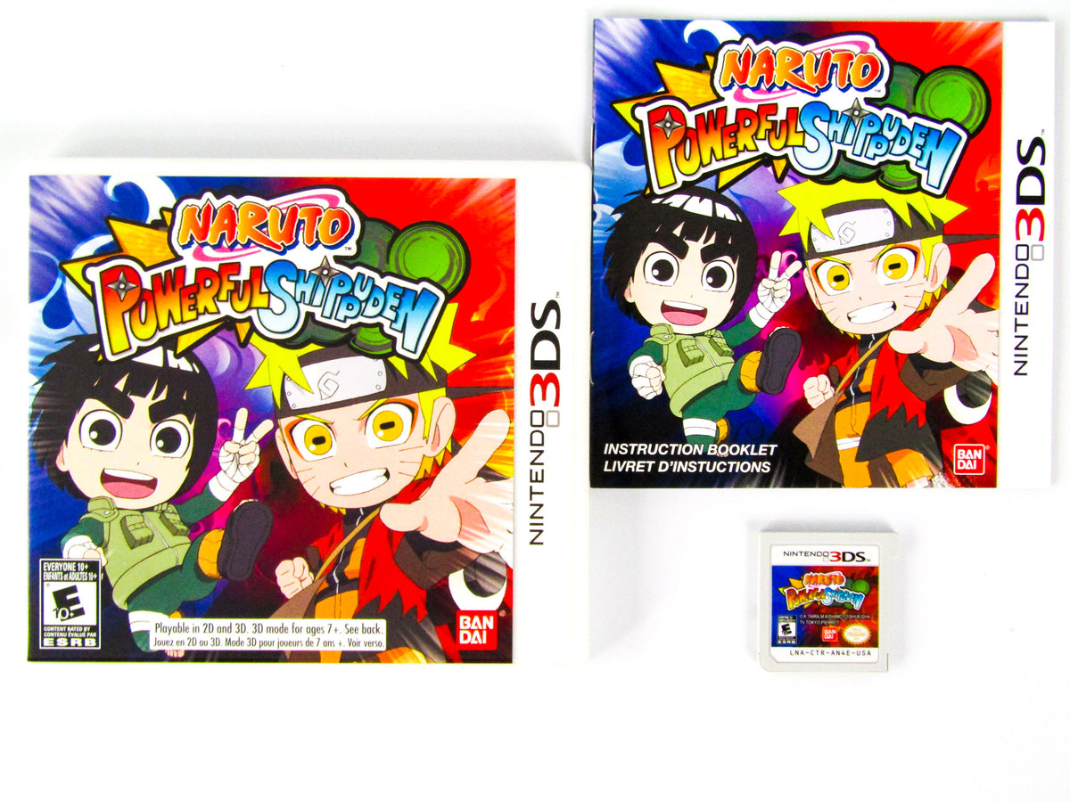 Jeu Naruto Powerful Shippuden Sur Nintendo 3DS/2DS - Version Française, Bon état + Poster Inclus