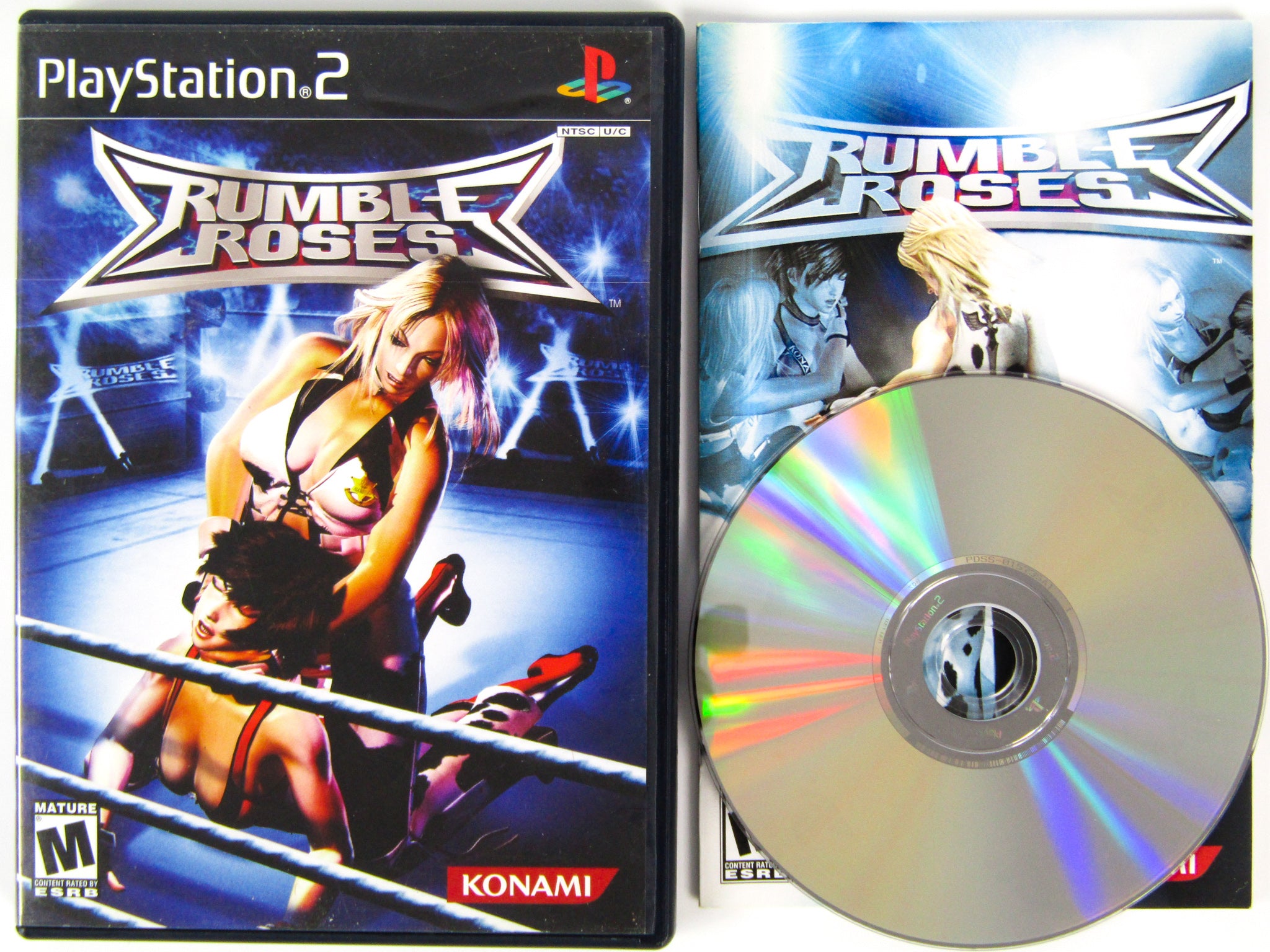 PS2販促ポスター RUMBLEROSES PlayStation2 プレステ2 PS2 Rumble Roses Sony PlayStation 2 Video Game Import JAPAN