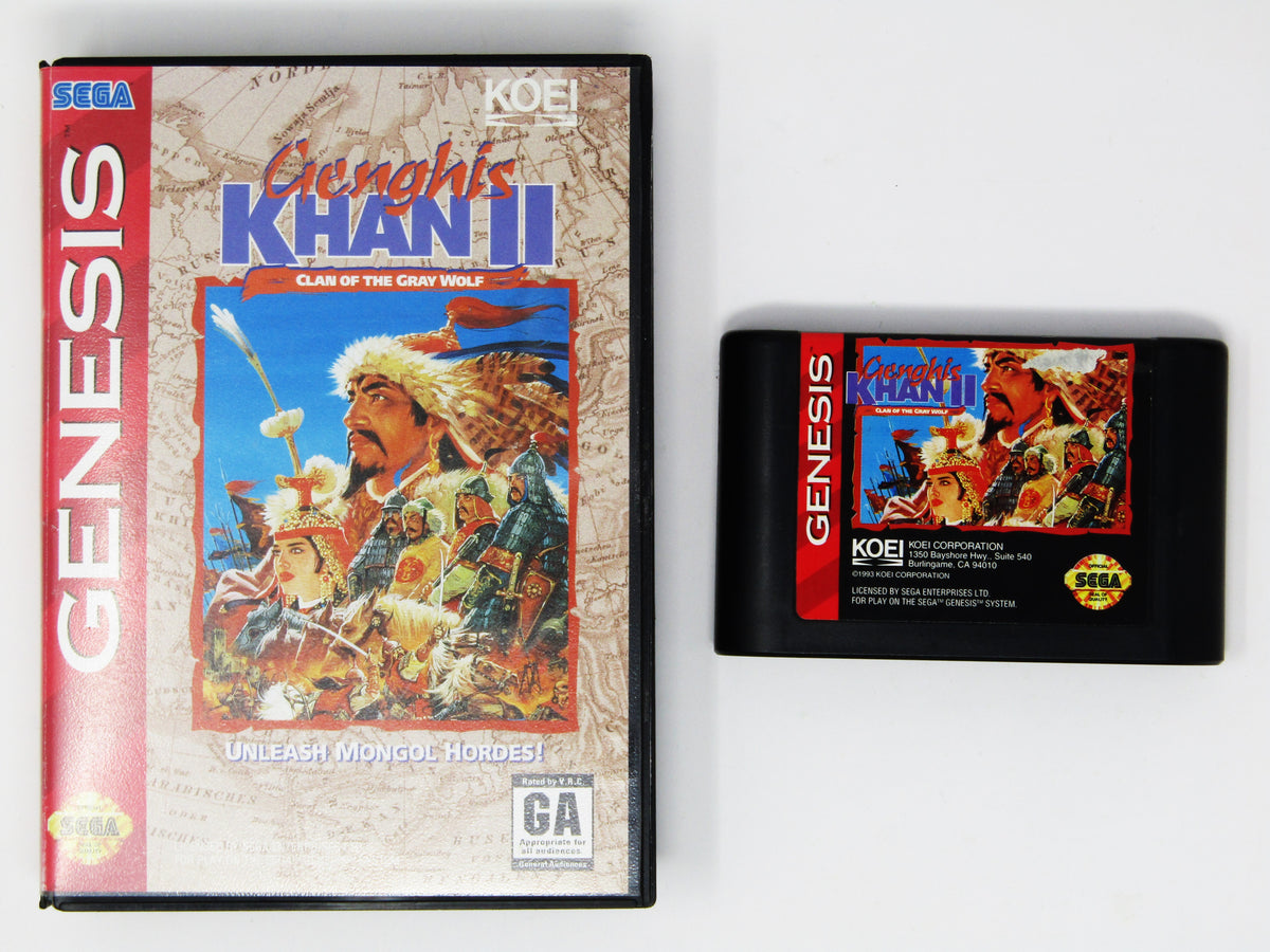Genghis Khan II Clan of the Gray Wolf (Sega Genesis) RetroMTL