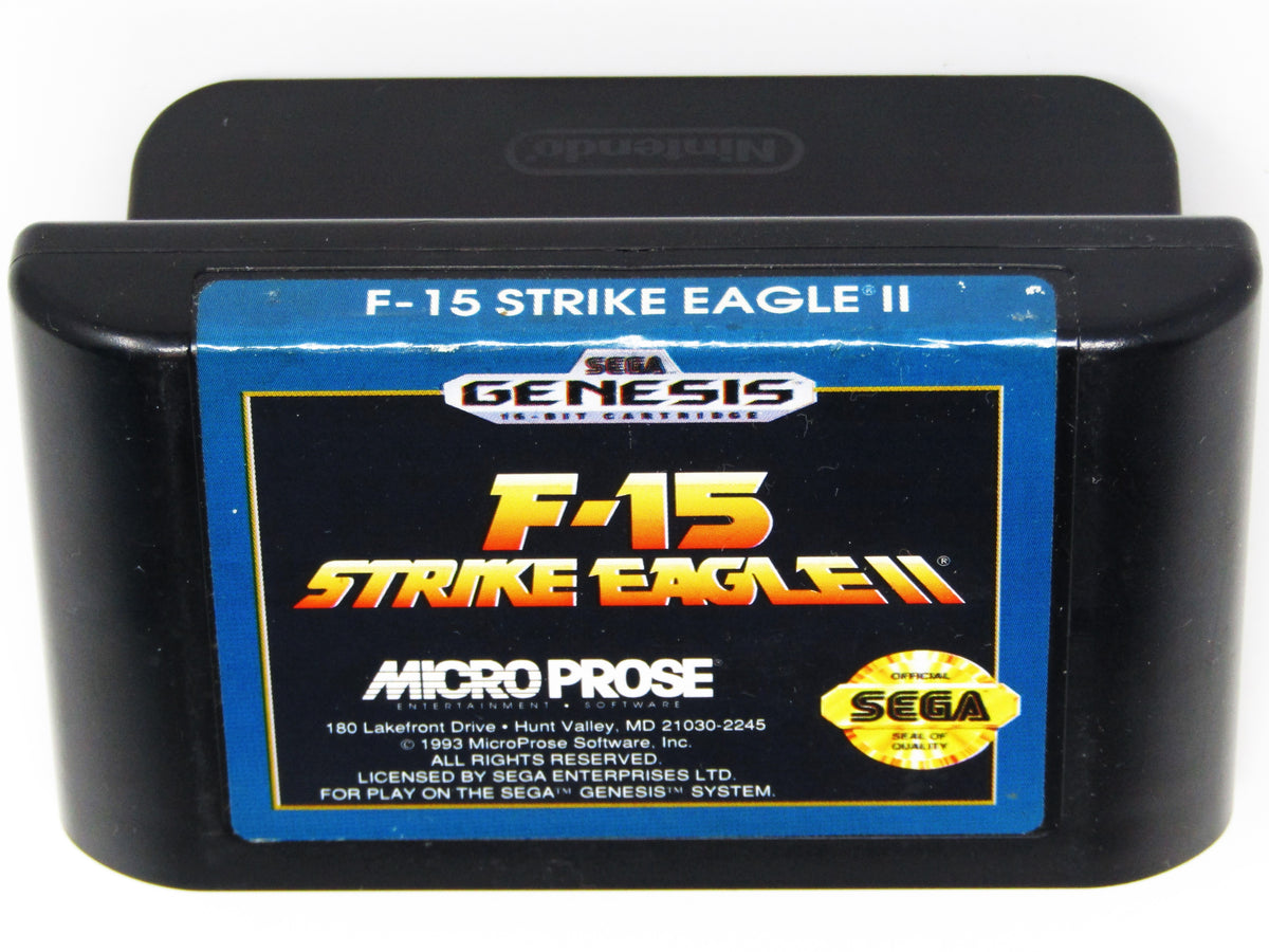 F-15 Strike Eagle II Sur Sega Genesis - Complet Avec Boîte Et Notice, Testé