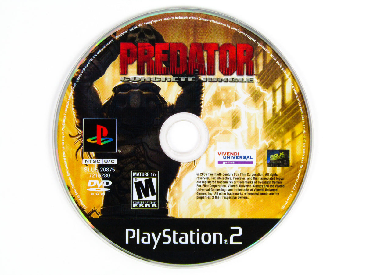 Predator Concrete Jungle For Playstation 2 shops