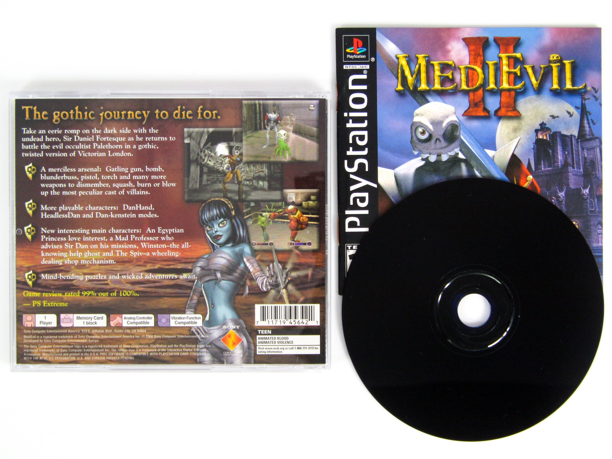 MediEvil 2 Playstation 1 Ps1 eredeti játék konzol game MediEvil 2 Playstation 1 Ps1 eredeti játék konzol game