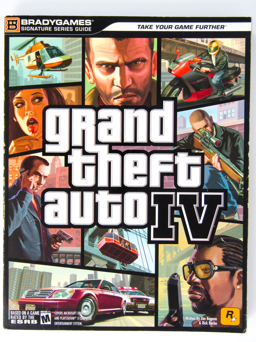 Grand Theft Auto IV 4 GTA IV Strategy Guide Brady Games Complete with Map