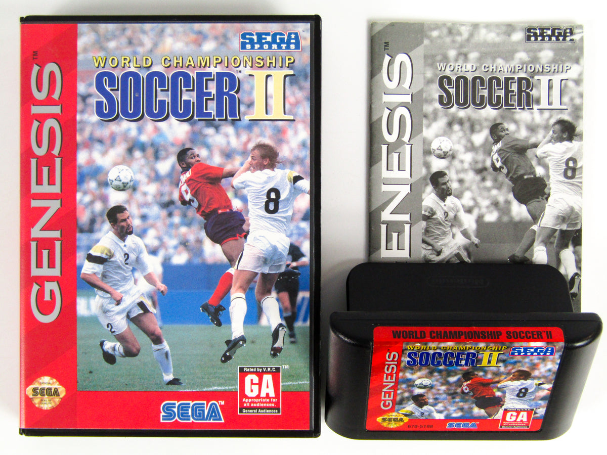 World Championship Soccer Damaged Sega Genesis Complete 