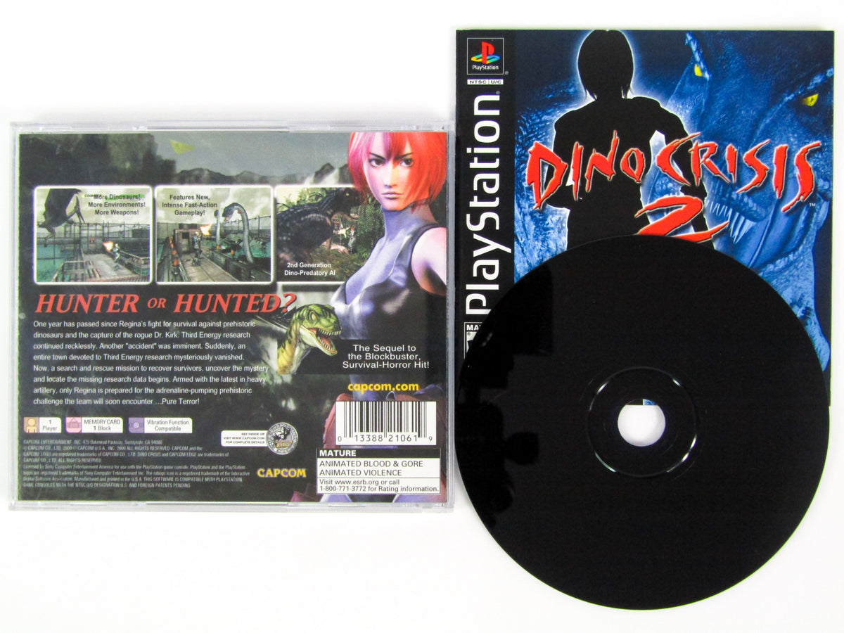 Dino Crisis 2 Patch- PS1 MIDIA PRETA - Escorrega o Preço