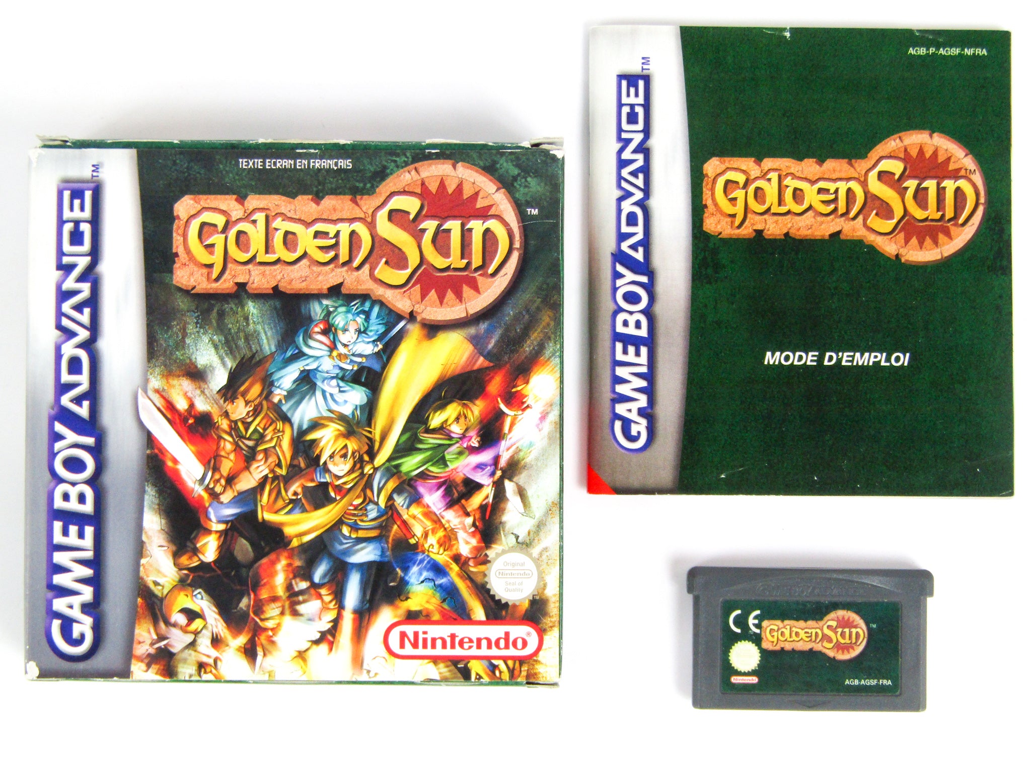 GBA Golden Sun フランス版 完品セット Golden Sun [French Version] [PAL] (Nintendo Game Boy Advance / GBA