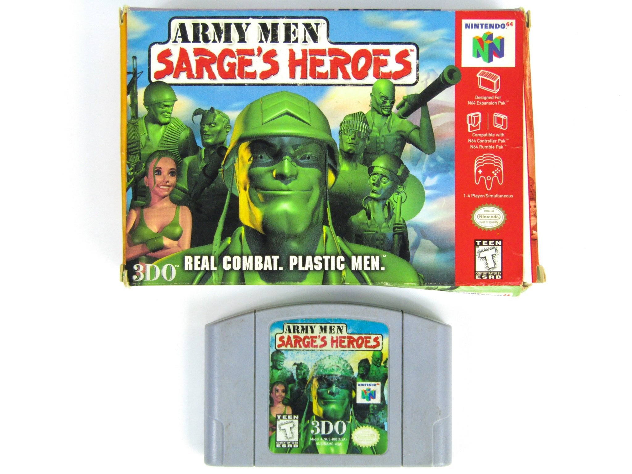 Army Men Sarge s Heroes Nintendo 64 N64 Retro MTL army-men-sarge-s-heroes-nintendo-64-n64-retro-mtl