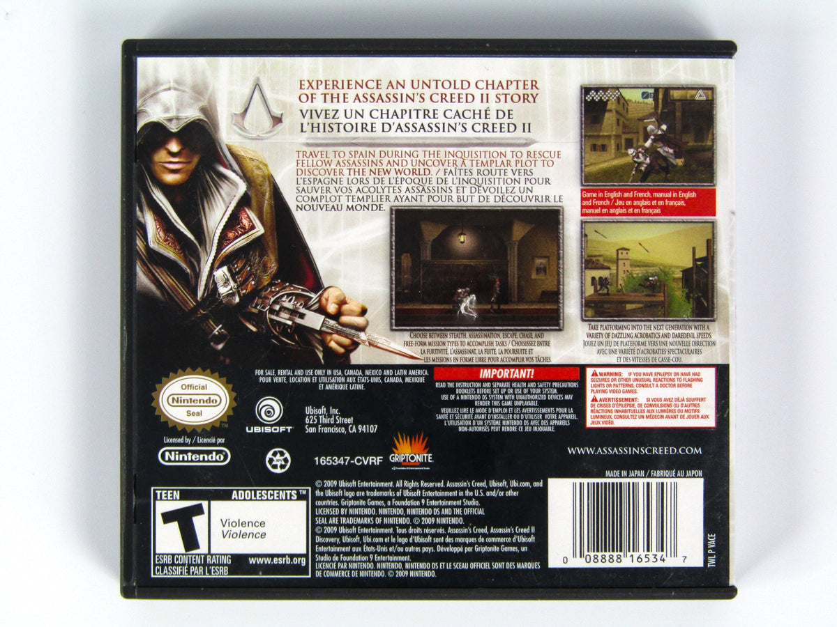 Assassin's Creed II (2): Discovery - Nintendo DS - 2DS 3DS DSi - Free, Fast  P&P! 3307211667372