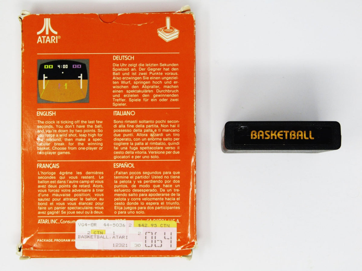 Basketball Atari 2600 - Prix - Photo - Présentation - Full Set Basketball Atari 2600 - Prix - Photo - Présentation - Full Set