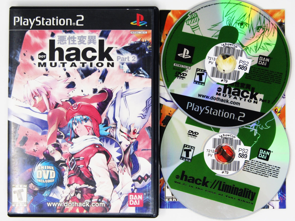 hack Mutation Part 2 PS2 Playstation Anime Print Ad Artwork Official Promo  Art