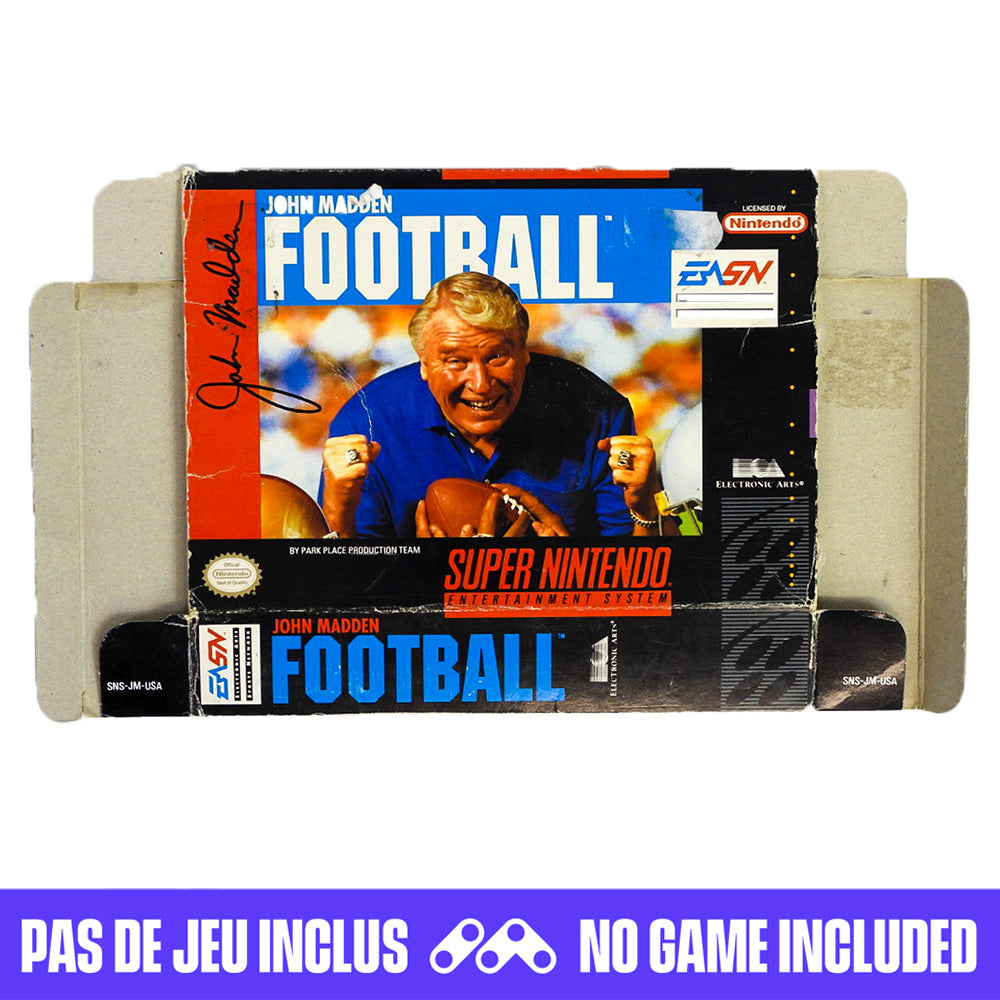 John Madden Football [Box] (Super Nintendo / SNES)