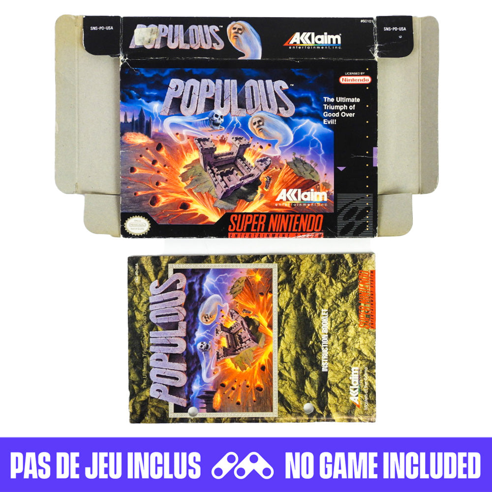 Populous [Box] (Super Nintendo / SNES)