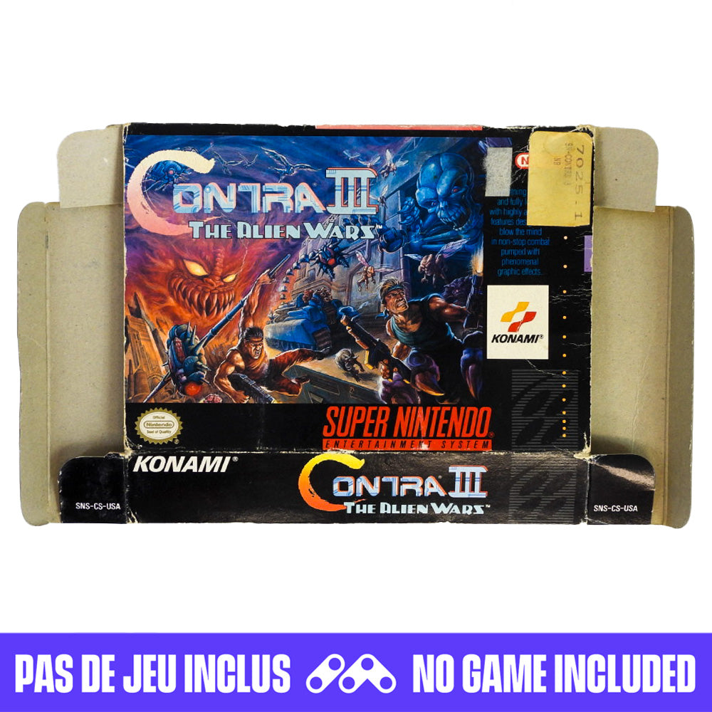 Contra III 3: The Alien Wars [Box] (Super Nintendo / SNES)