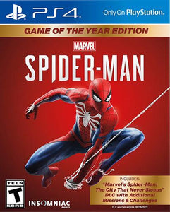 Marvel Spiderman [Game of the Year] (Playstation 4 / PS4)